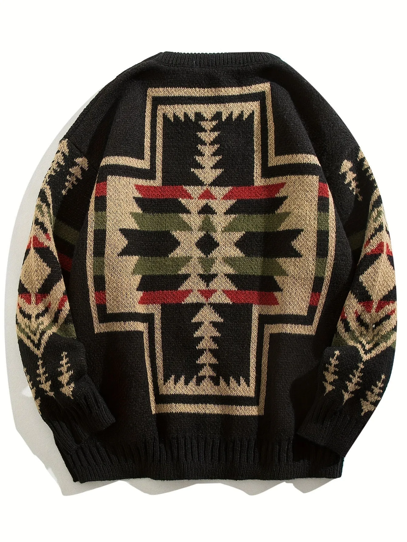 LUXARD | Knitted Sweater with Geometric Pattern