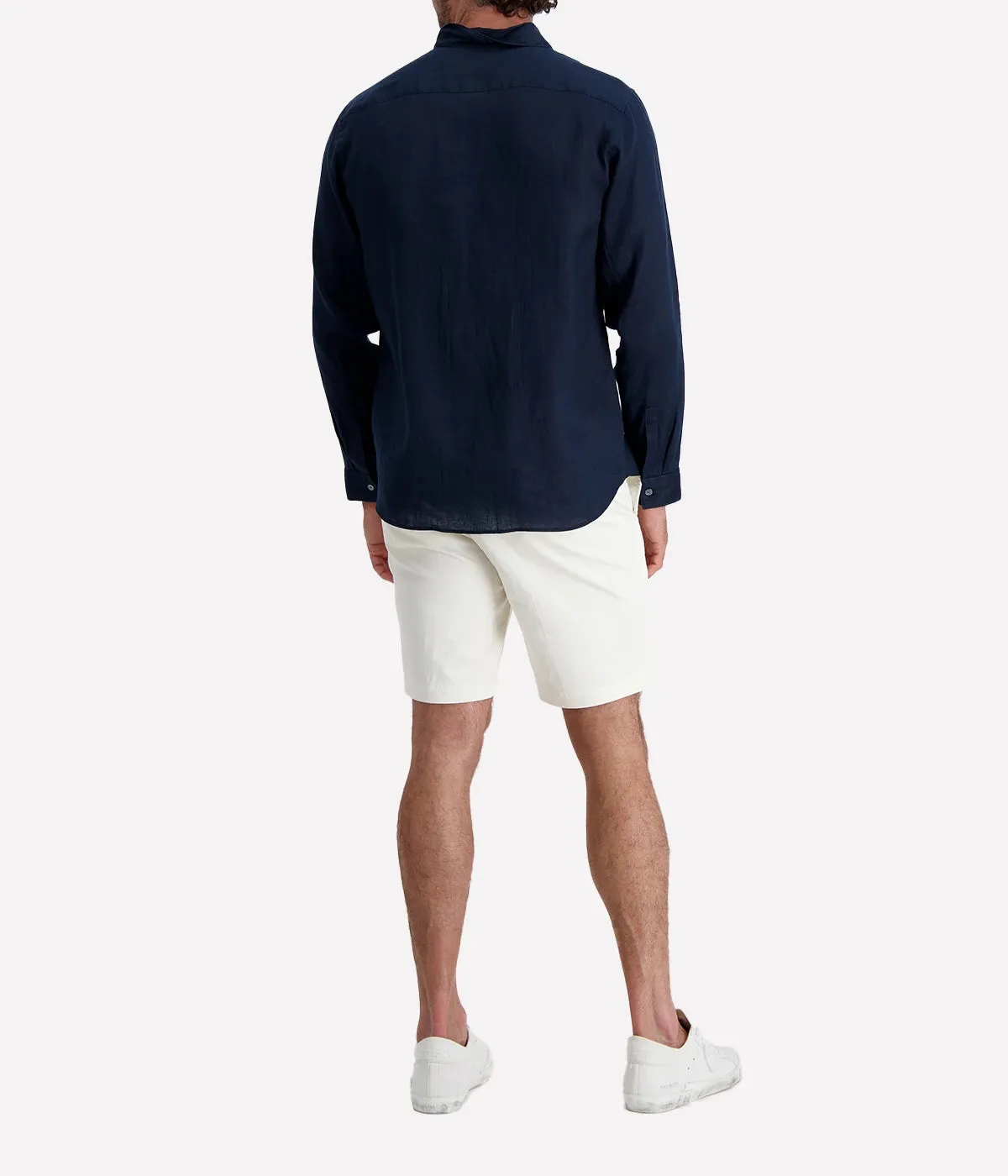 Mens Linen Shirt in Baltic