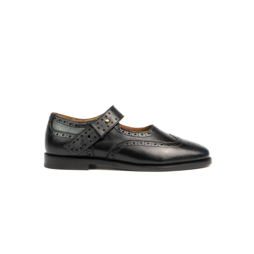 SAJA MARY-JANE BROGUES BLACK