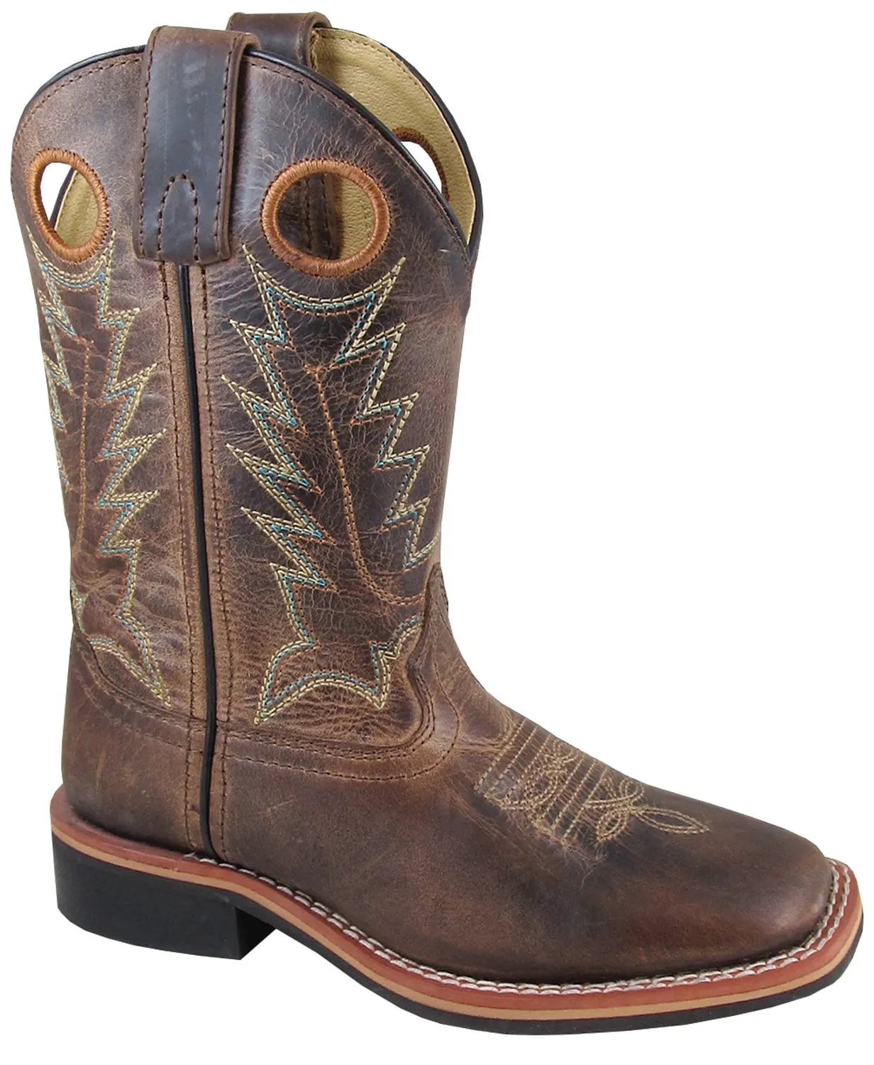Smoky Mountain Boots Youth Unisex Jesse Brown Leather Crackle 7 D