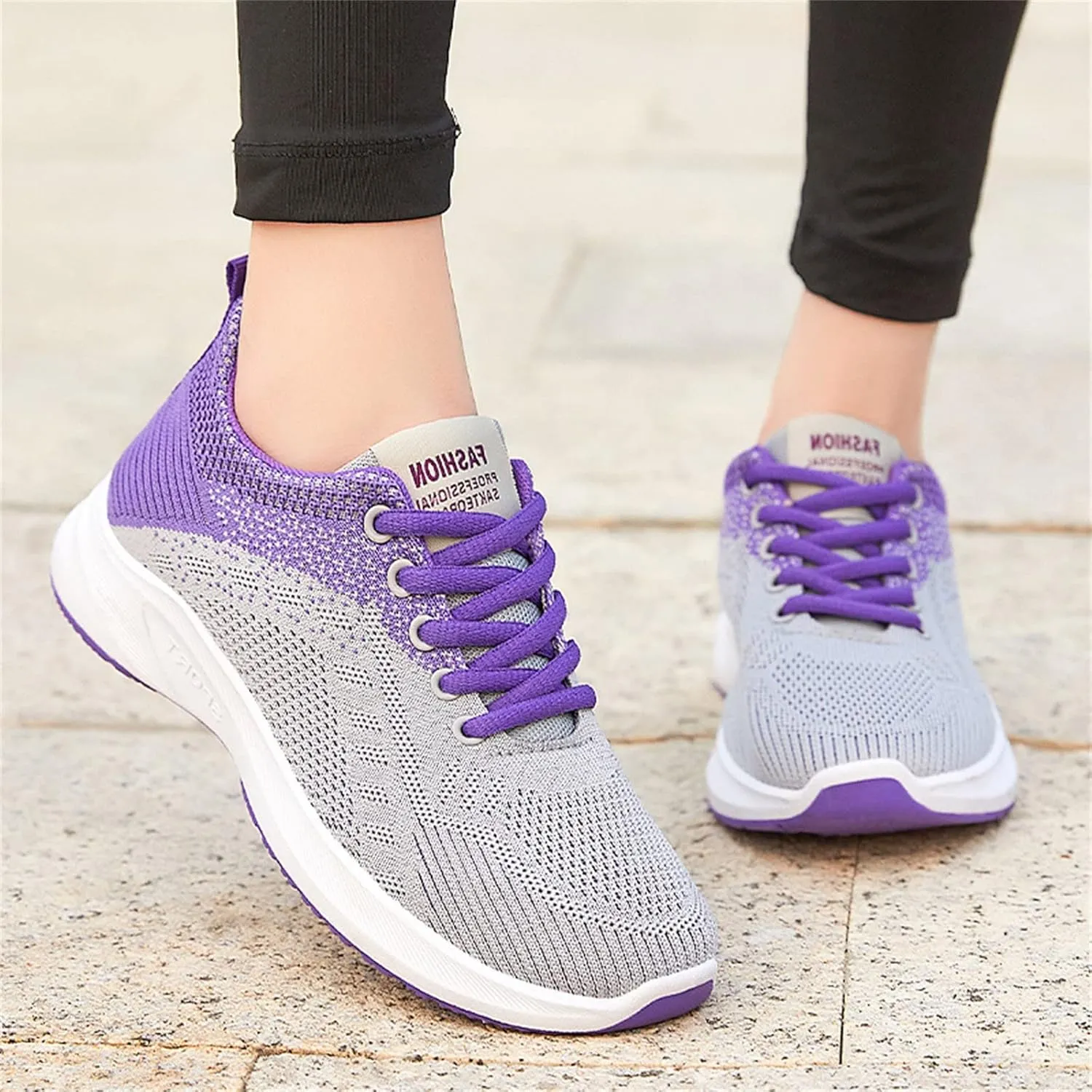 Sneakers for Women Casual Mesh Breathable Lace Up Walking Mens Running Shoes Wide Width Shoes Casual Brown Sneakers White Tennis Shoe Trainers Shoe